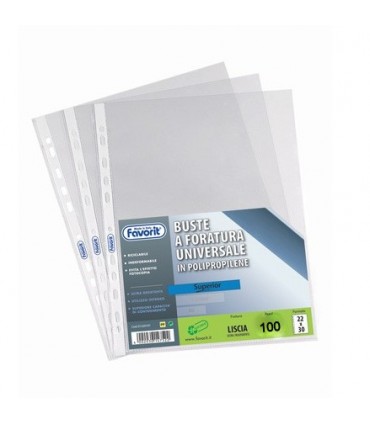 Buste Air Favorit foratura universale Liscia  formato 22 x 30 conf. 100 pz.