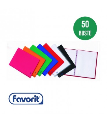 Portalistino colorato Favorit da 50 buste