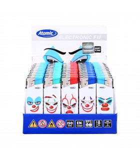 Accendino Elettronico ATOMIC PENNY conf. 50 pz. ASSORTITO CON 5 FANTASIE