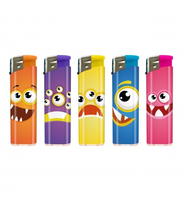 Accendino Elettronico ATOMIC WEIRD conf. 50 pz. ASSORTITO CON 5 FANTASIE
