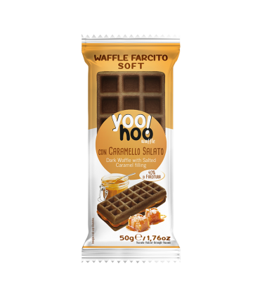 YOOHOO WAFFLE MORBIDO CARAMELLO SALATO CONF. DA 12 PZ.