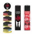 Accendino Clipper LARGE LE IENE MIX Expo Girevole da 192 PZ assortito con 16 grafiche