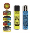 Accendino Clipper LARGE MAORI Expo Girevole da 192 PZ assortito con 16 grafiche
