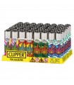 Accendino Clipper Large LEAFS EXPLOSION conf. 48 pz. assortiti con 4 grafiche