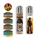 Accendino Clipper LARGE COWBOY LIFE Expo Girevole da 192 PZ assortito con 16 grafiche
