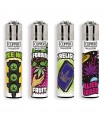 Accendino Clipper Large WEED LAWS conf. 48 pz. assortiti con 4 grafiche