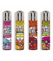Accendino Clipper Large HIPPIE VAN conf. 48 pz. assortiti con 4 grafiche