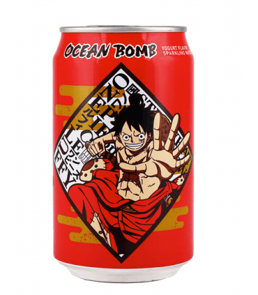 BEVANDA OCEAN BOMB ONE PIECE LUFFY Bevanda al  GUSTO di YOGURT  LATTINA DA 330ML