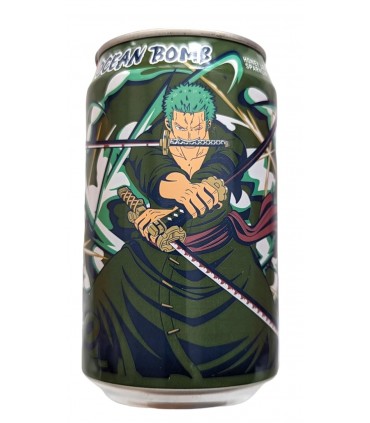 BEVANDA OCEAN BOMB ONE PIECE ZORO Bevanda al GUSTO MIELE E LIMONE LATTINA DA 330ML