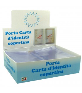 Porta Carta D'identità Trasparente in PVC a Libro Expo da 100 pz.