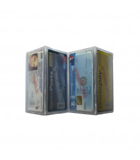 Portacard PORTADOCUMENTI in PVC a 4 Scomparti