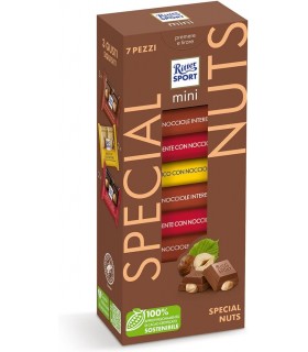 RITTER SPORT MINI TOWER SPECIAL NUTS 7 MINI TAVOLETTE DA 16.67GR ASSORTITE IN 3 GUSTI