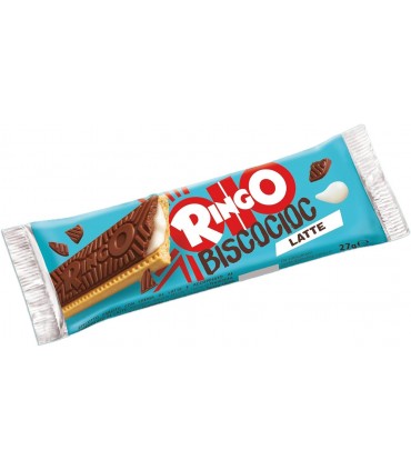 RINGO BISCOCIOC BISCOTTO CON RIPIENO AL LATTE E COPERTURA DI CIOCCOLATO CONF. DA 24 PZ. DA 27 G