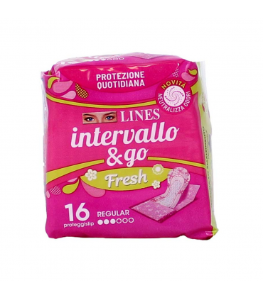 Lines Intervallo Ripiegati Fresh Salvaslip 16 pz.