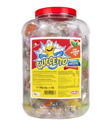 LECCA LECCA CIUCCETTO CASA DEL DOLCE BARATTOLO DA 70 PZ. GUSTO LIMONE E ARANCIA