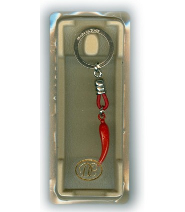 Corno Portafortuna in Metallo Artigianale e Smaltato a Mano CONFEZIONATO IN ELEGANTE SCATOLA DA REGALO