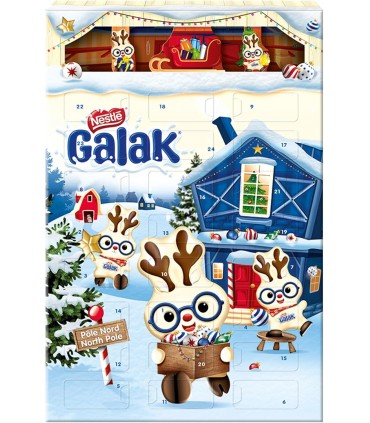 NESTLE GALAK CALENDARIO AVVENTO 2025 PER UN TOT. DI 24PZ CONF. DA 196GR MIS.41X27CM