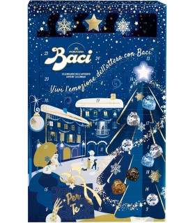 BACI PERUGINA CIOCCOLATINI ASSORTITI CALENDARIO AVVENTO 2025 PER UN TOT. DI 24PZ CONF. DA 278GR MIS.41X27CM