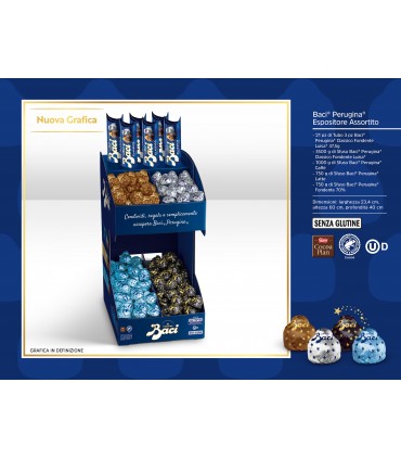 BACI ESPOSITORE DA BANCO IN CARTONE Assortito DA 543PZ mis.60x23cm