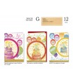Biglietto CROMO COMPLEANNO CON LAVORAZIONE IN ORO E RILIEVO CONF. 12 PZ. ASSORTITI