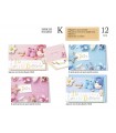 Biglietto CROMO BATTESIMO PORTASOLDI CON RILIEVO CONF. 12 PZ. ASSORTITI