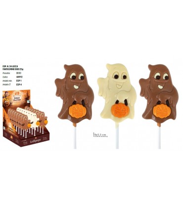 EXPO LECCA LECCA DI CIOCCOLATO A LATTE "FANTASMINO" BELFINE 25g CONF. 24 PZ.