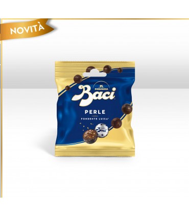 BACI PERUGINA PERLE FONDENTI CON RIPIENO ALLE NOCCIOLE CONF.24 BUSTINE DA 35GR