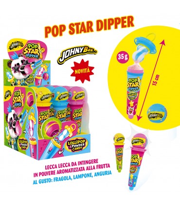 LECCA LECCA POP STAR CON POLVERE AROMATIZZATA ALLA FRUTTA CONF DA 12 PZ