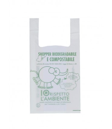 Shoppers Biodegradabili mIS. 27 x 50 cm cartone da 500 buste