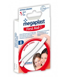 CEROTTI SUTURA BIANCO STERILE PER LA SATURA DI TAGLI E FERITE  CONF.8 PZ