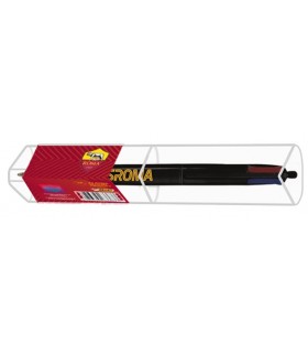 PENNA BIC 4 COLORI CON LOGOA.S. ROMA e fusto NERo E SCATOLA REGALO