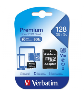 SCHEDA MICRO SDXC PREMIUM VERBATIM DA 128GB