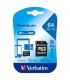 SCHEDA MICRO SDXC PREMIUM VERBATIM DA 64GB